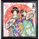 арт. 2703 Набор для вышивания Design Works Crafts "Две гейши"