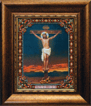 Б-1088 Набор для вышивания бисером Чаривна Мить "Икона Распятие Господа Нашего Иисуса Христа"