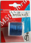 Нить-резинка для бисероплетения WellCraft синяя
