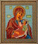 Набор для вышивания бисером - вышитая икона B-158 Богородица Утоли Мои Печали (Кроше)