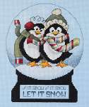 (арт. 080-0466) Набор для вышивания Janlynn "Snow Globe Penguins"