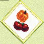 379 Набор для вышивания крестом Чаривна Мить "Прихватка Овощи"